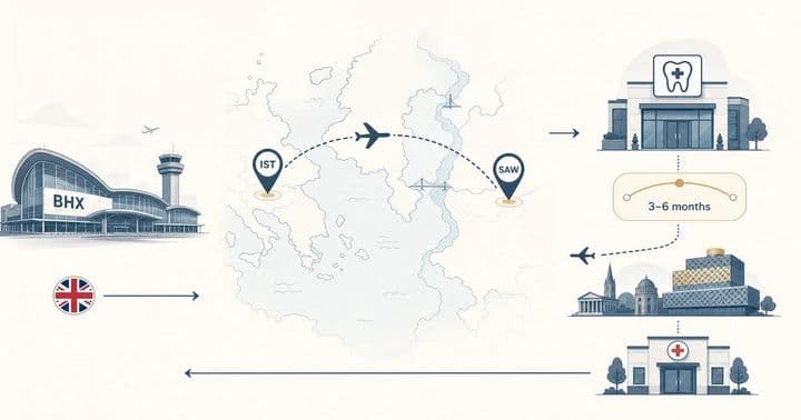 Birmingham'dan İstanbul'a Diş İmplantı: West Midlands Hasta Rehberi (2026)